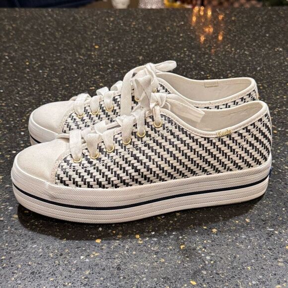 Keds for Kate Spade New York Triple Up Multi Woven Sneaker. Size 9.5. - Picture 3 of 11